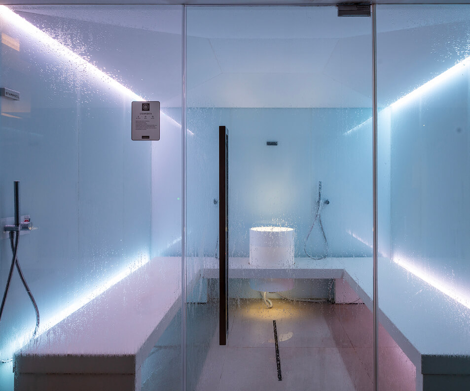 Royal Wellness Club steam room