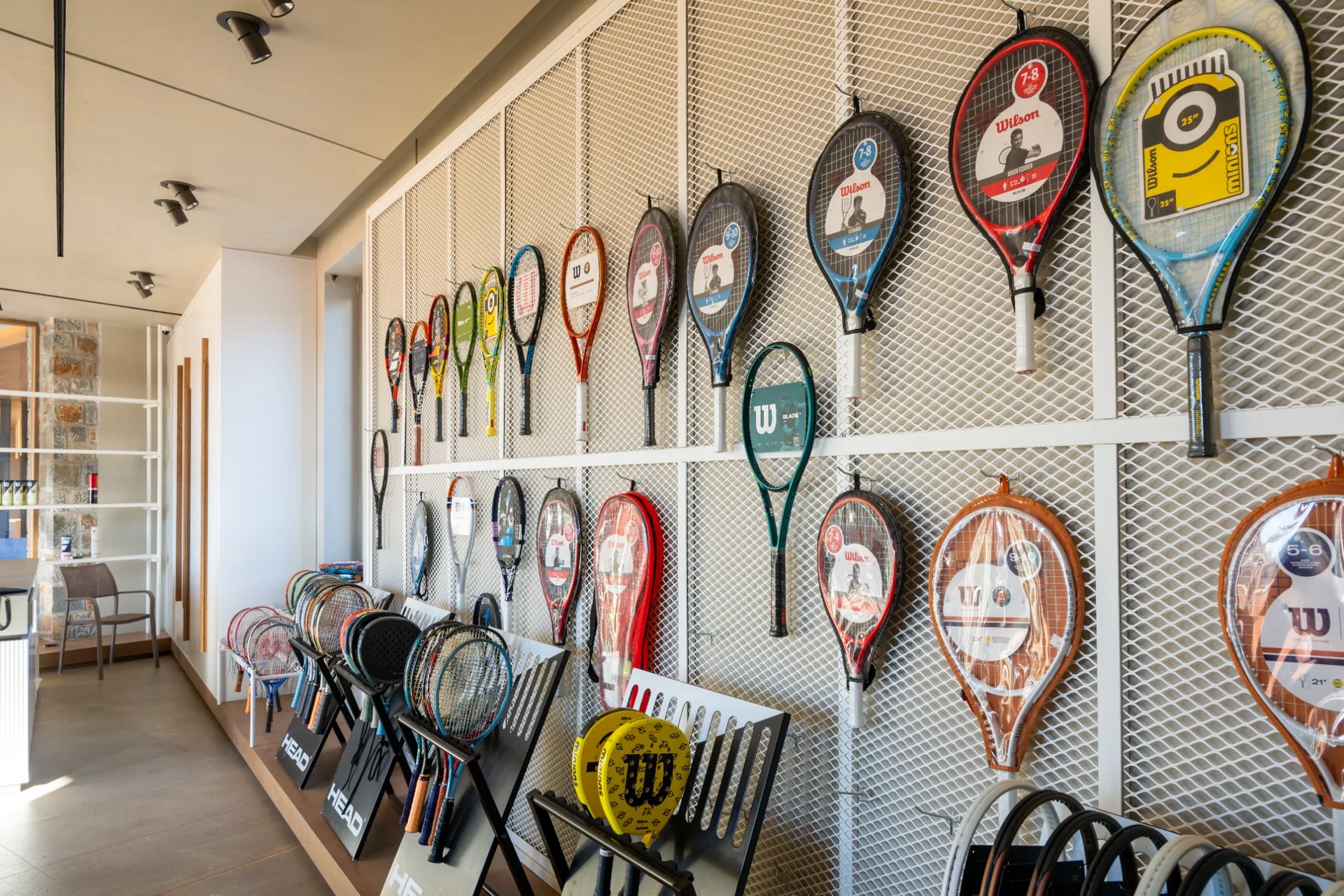 Racket wall at Nana Tennis & Sports Club