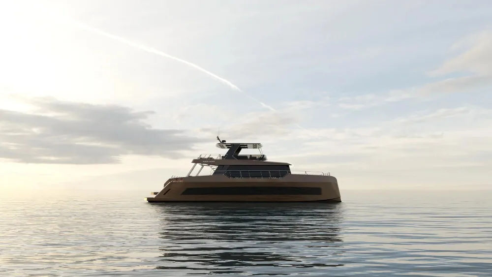 A yacht on the Aegean